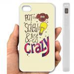 IPHONE CASE, COVER CASE, IPHONE CASE 5, IPhone 4, 4S Case hard plastic-077 Code-Pat the dog Screw the Light bulb and Just Go Crazy Drawing