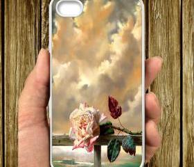 Flowers a spring bouquet with a rose Sea and Sky for IPHONE CASE 5, IPhone 4,4S Case hard plastic