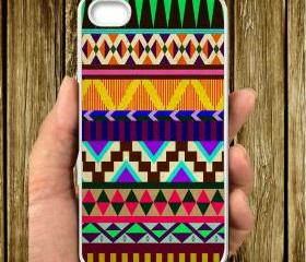 Aztec Pattern Colorfull AMZ-017 IPHONE CASE 5, IPhone 4,4S Case hard plastic