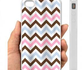 IPHONE CASE 5, IPhone 4,4S Case hard plastic 009 Code-Pastel Chevron