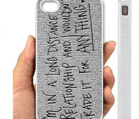 IPHONE CASE, COVER CASE, IPHONE CASE 5, IPhone 4, 4S Case hard plastic-039 Code-quote long distance relationships