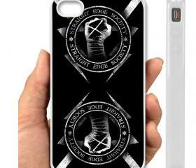 IPHONE CASE, COVER CASE, IPHONE CASE 5, IPhone 4, 4S Case hard plastic-040 Code-Straight edge society